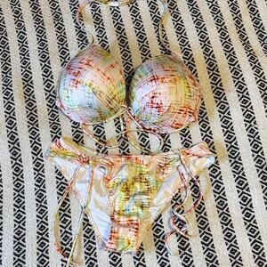 Colorful Patterned Bikini Set